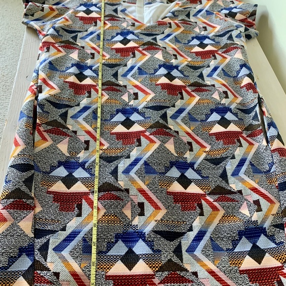 FRNCH Southwest Print Shift Dress pockets sz S NEW - Picture 15 of 16